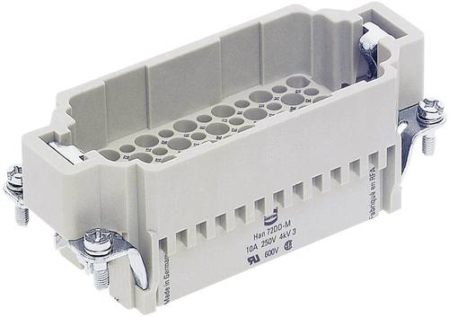 09 16 072 3001-1 Stifteinsatz Han® DD 72 + PE Crimpen 1St.