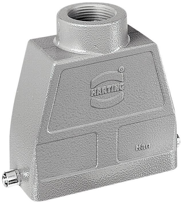 HARTING Han 16B Tüllengehäuse hoch, 1xPG21 gerader Kabelabgang, für 1 Bügel (am Unterteil) Verschraubung PG21