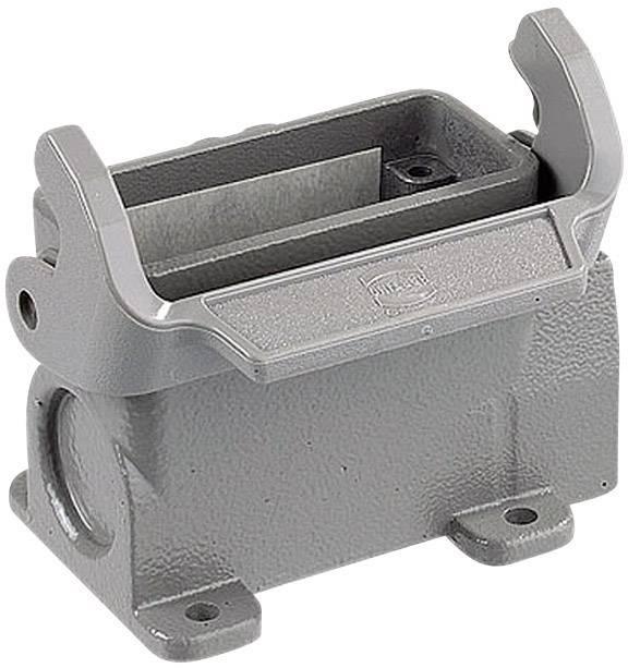 HARTING Han 10A Sockelgehäuse hoch, 1xM25 seitlicher Kabelabgang, mit 1 Längsbügel Verschraubung M25 Klemmbereich 9,0mm