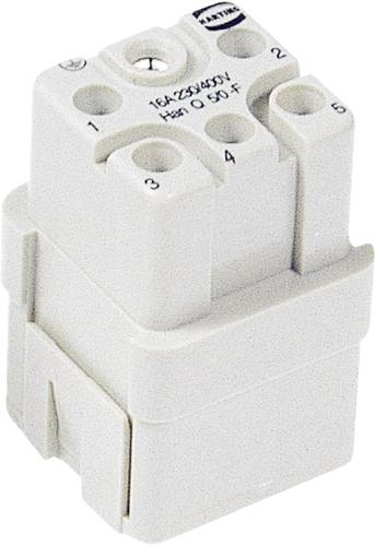 Harting 09120053101 Buchseneinsatz Han® Q 5 + PE Crimpen 1 St.