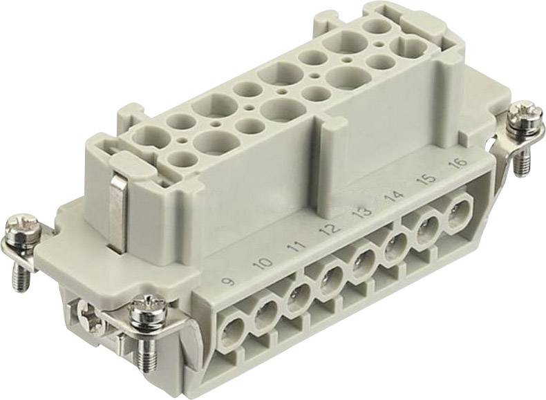 Harting 09330162711 Buchseneinsatz Han® E 16 + PE Schrauben 1 St.