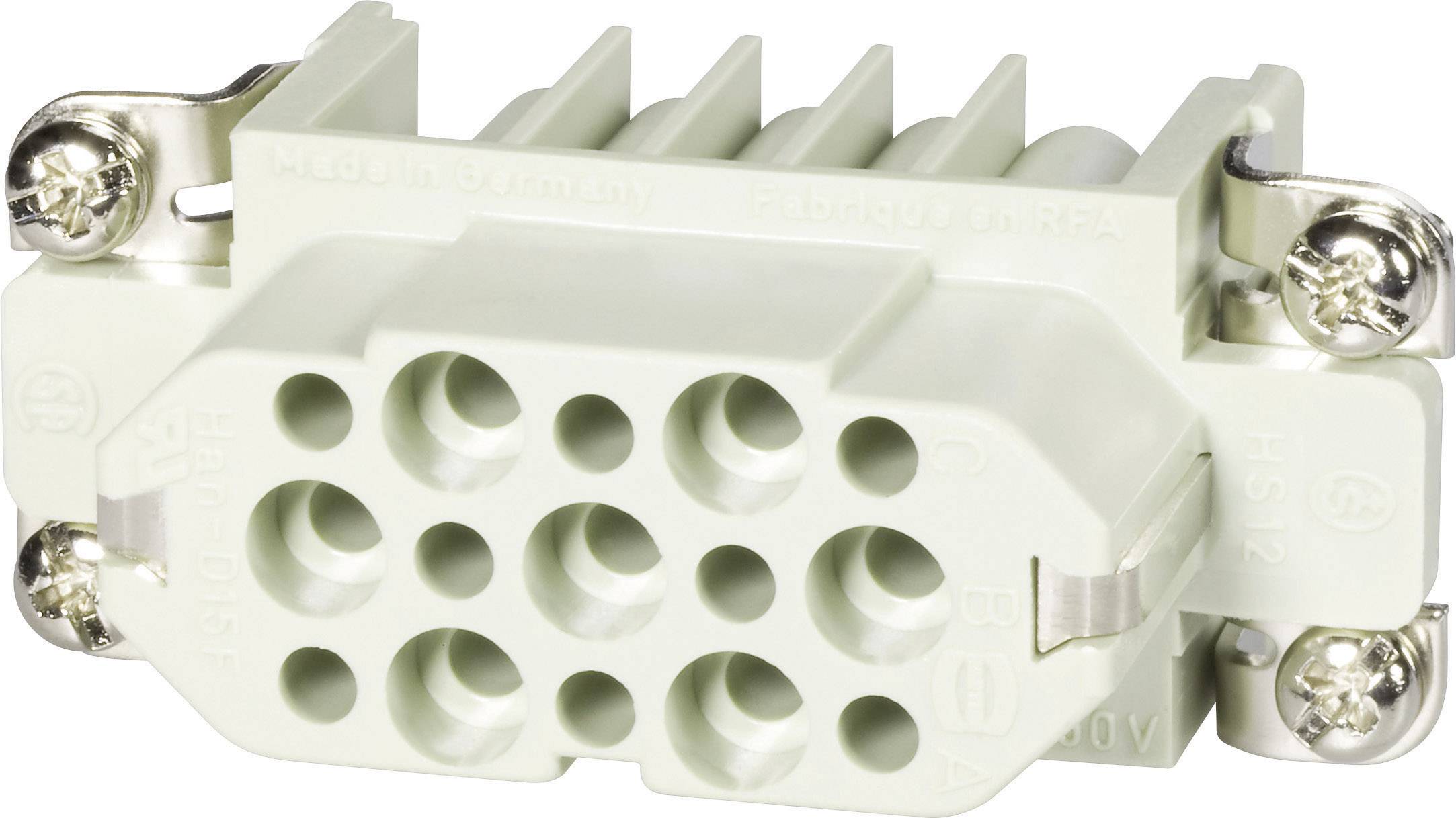 HARTING Han 15D Buchseneinsatz (F) Crimpanschluss, 15-polig+PE 250V, 10A - 1 Stück