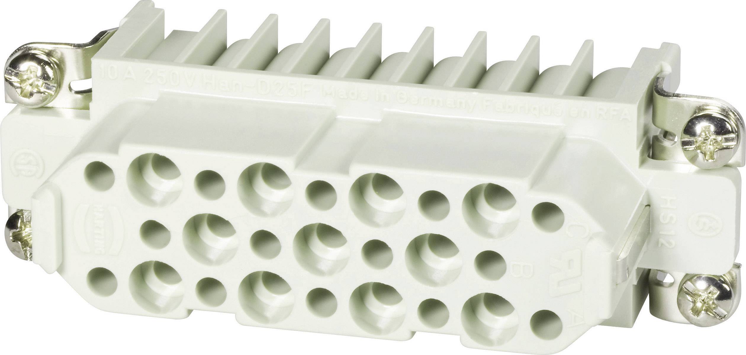 HARTING Han 25D Buchseneinsatz (F) Crimpanschluss, 25-polig+PE 250V, 10A - 1 Stück