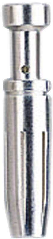 Metallstecker in zylindrischer Form mit glatter Oberfläche und zwei seitlichen Schlitzen.