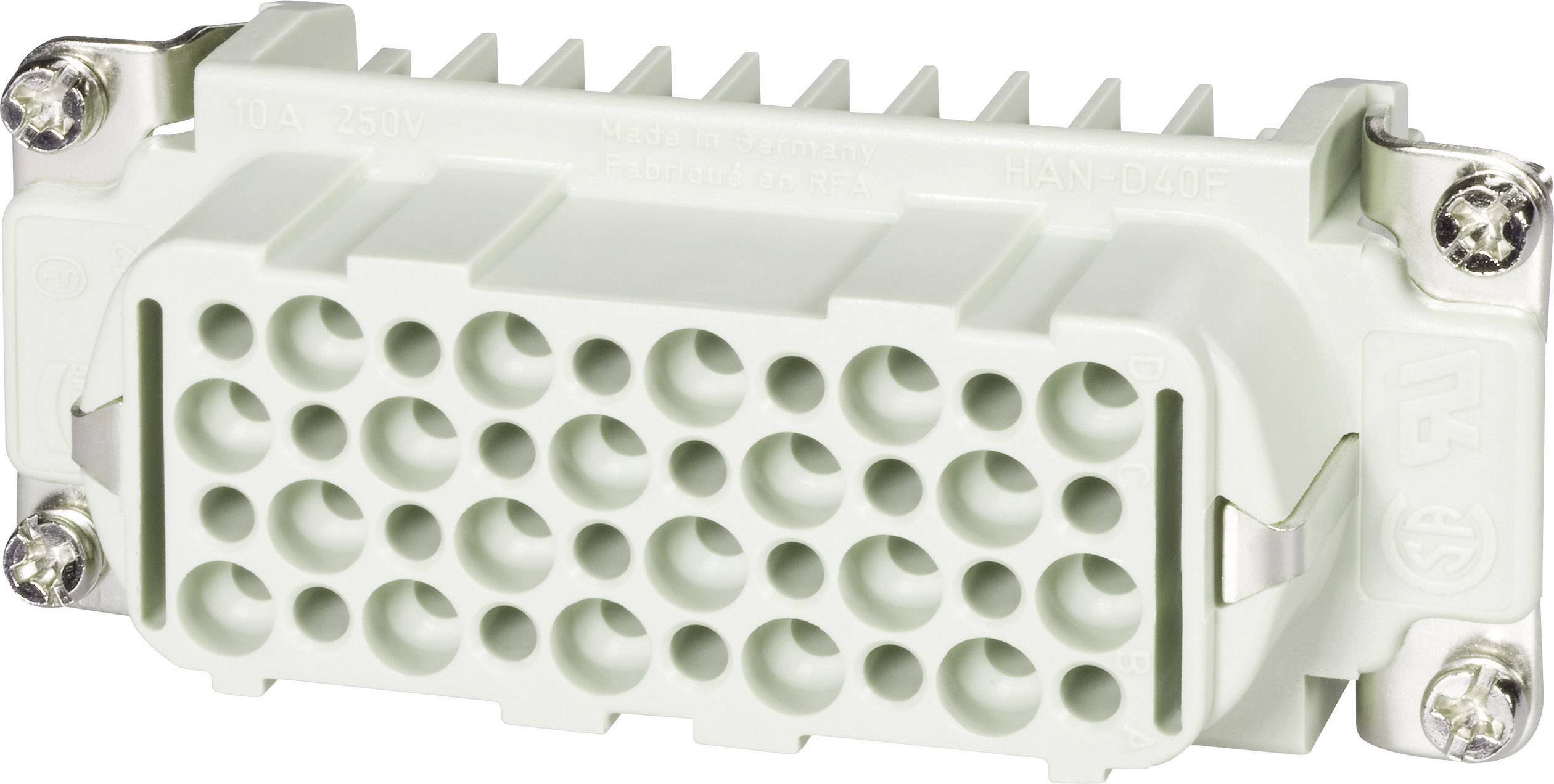 HARTING Han 40D Buchseneinsatz (F) Crimpanschluss, 40-polig+PE 250V, 10A - 1 Stück