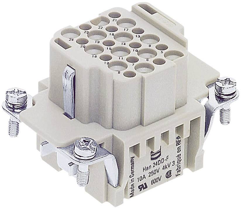 HARTING Han 24DD Buchseneinsatz (F) Crimpanschluss, 24-polig+PE 250V, 10A - 1 Stück