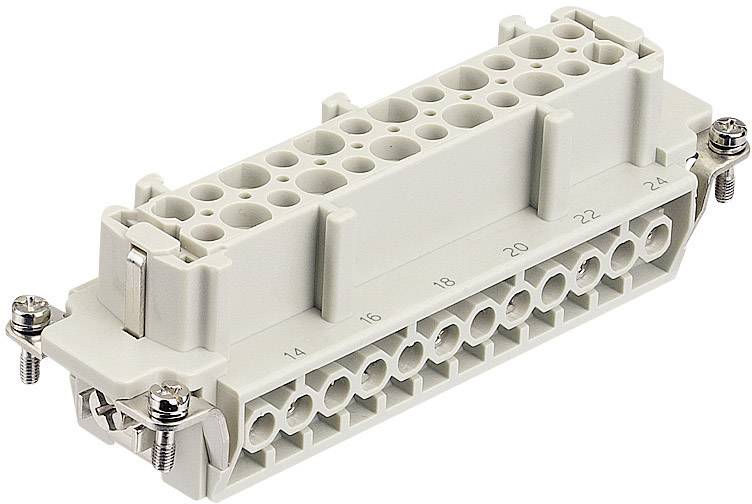 09340102701 HARTING Han 10HvE mit 2 Schaltkontakte Buchseneinsatz (F) Schraubanschluss, 12-polig 10/2+PE 830V - 500V