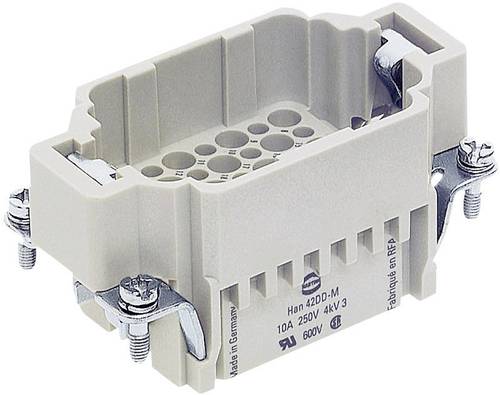 09 16 042 3001-1 Stifteinsatz Han® DD 42 + PE Crimpen 1St.