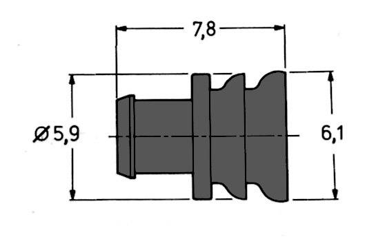 TE Connectivity Kontakte, Dichtungen, Blindstopfen und Werkzeuge für SUPERSEAL 2 - und 3 - polig Pole: 1 AMP-Superseal 282081-1