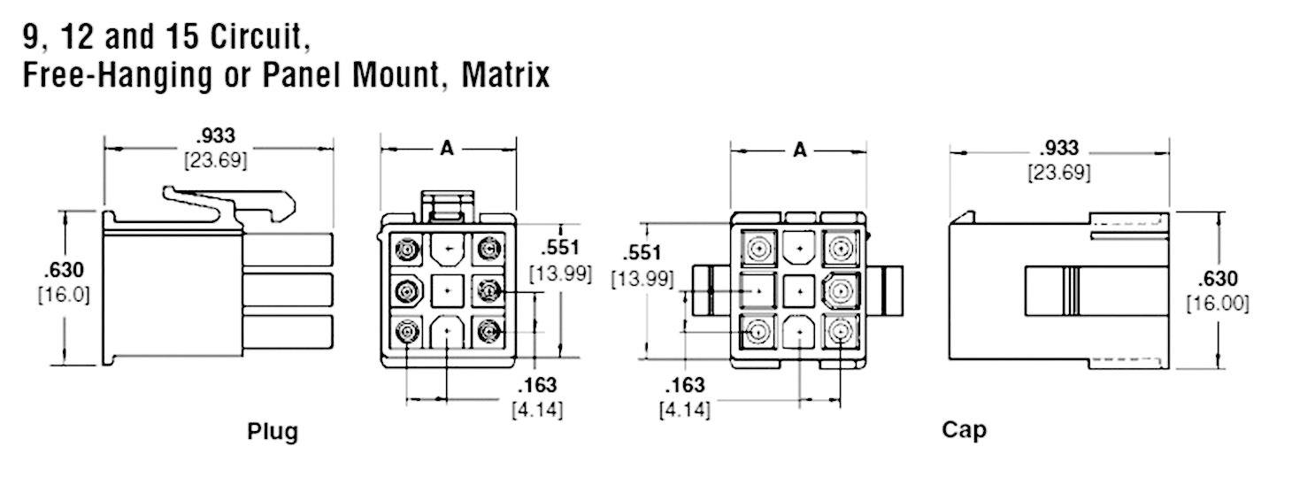 TE Connectivity Stiftgehäuse-Kabel Universal-MATE-N-LOK Polzahl Gesamt 15 172342-1
