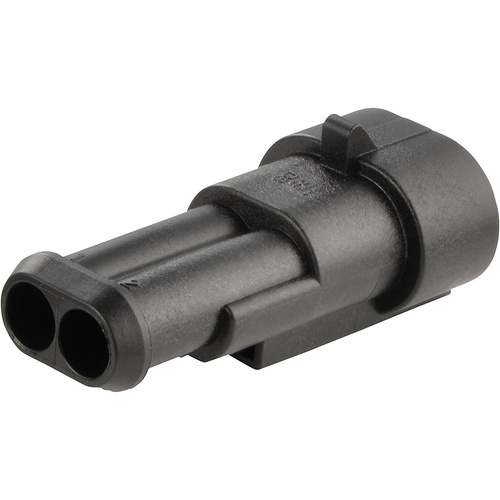 Boîtier pour contacts mâles série AMP-Superseal 1.5mm TE Connectivity 282104-1 Nbr total de pôles 2 Pas: 6 mm
