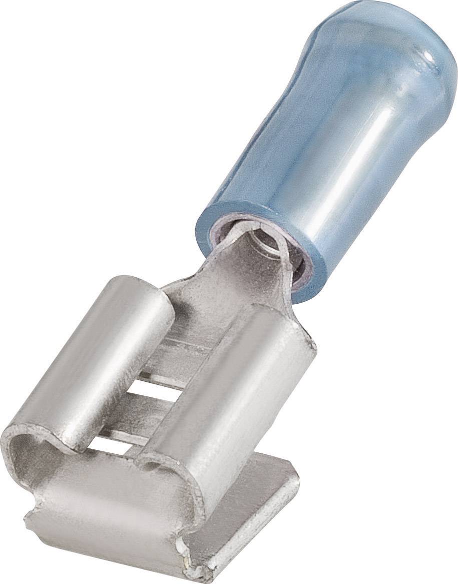 TE Connectivity 9-160463-2 Flachsteckhülse mit Abzweig Steckbreite: 6.3mm Steckdicke: 0.8mm 180° Teilisoliert Blau