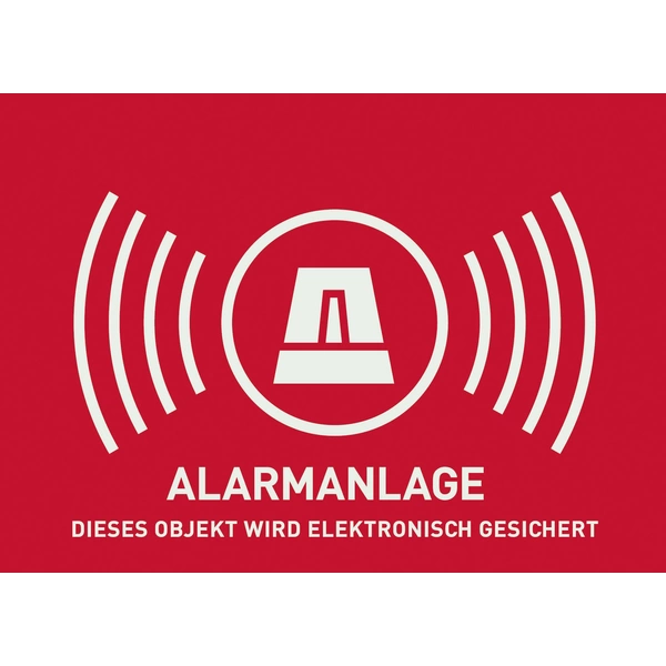 ABUS AU1323 Warnaufkleber Alarmanlage Sprachen Deutsch (B x H) 74mm x 52.5mm ABUS AU1323 Warnaufkleber Alarmanlage Sprachen Deutsch (B x H) 74mm x 52.5mm