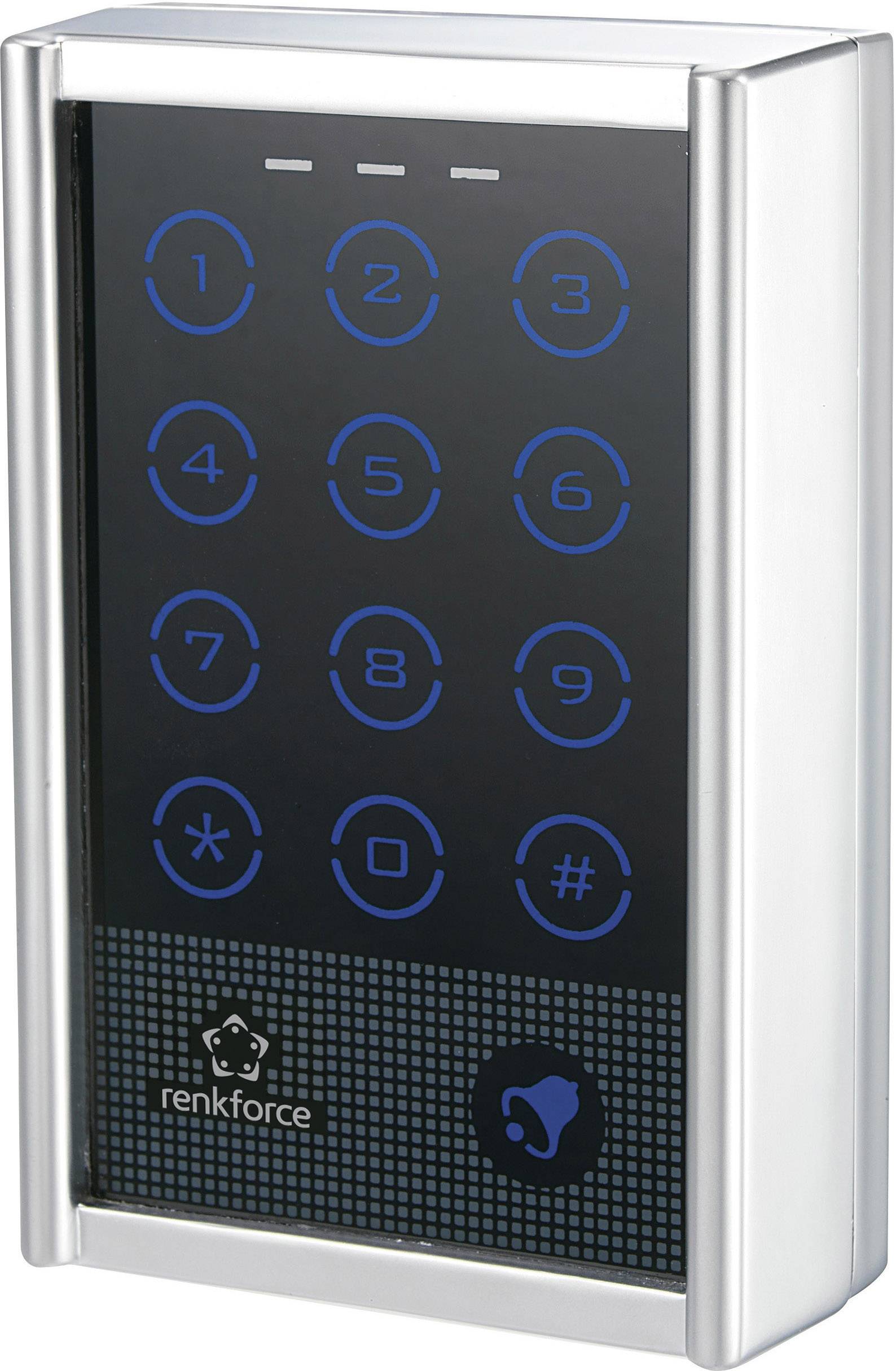 Renkforce 751402 Codeschloss Aufputz IP65 mit Touchscreen, mit beleuchteter Tastatur