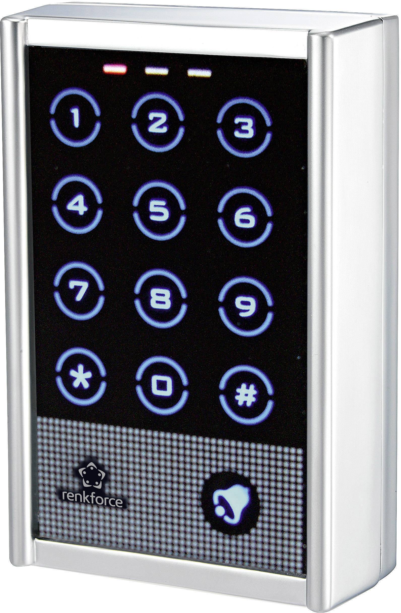 Renkforce 751402 Codeschloss Aufputz IP65 mit Touchscreen, mit beleuchteter Tastatur