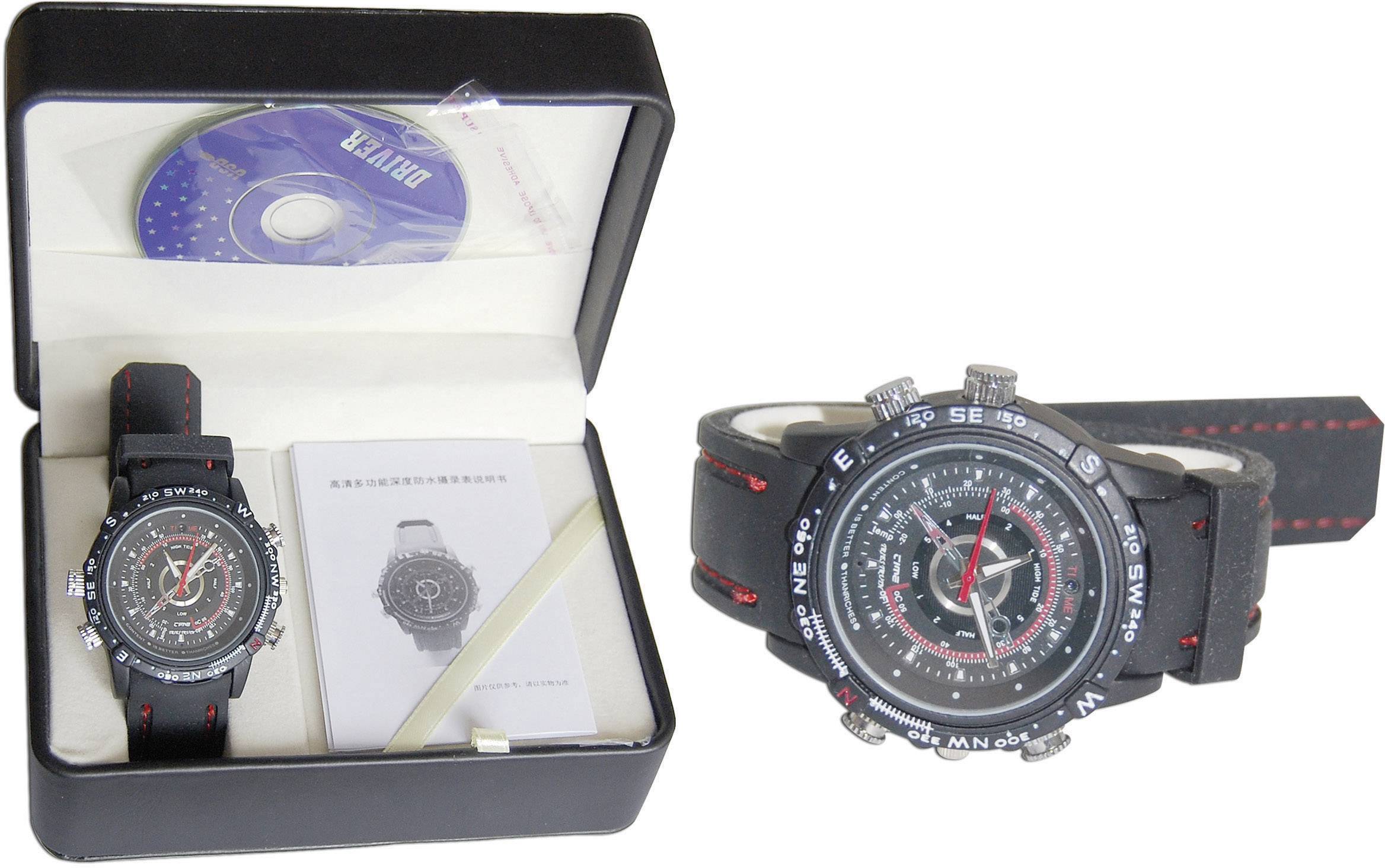 BS WATCH (16G) Überwachungskamera in der Armbanduhr 16GB 640 x 480 Pixel 3,7mm