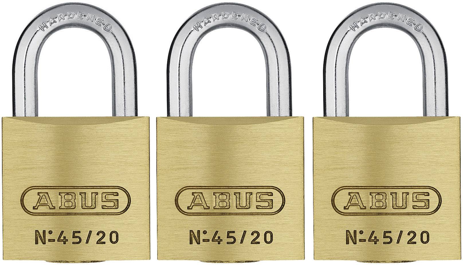 ABUS ABVS11820 Vorhängeschloss 20 mm gleichschließend Schlüsselschloss