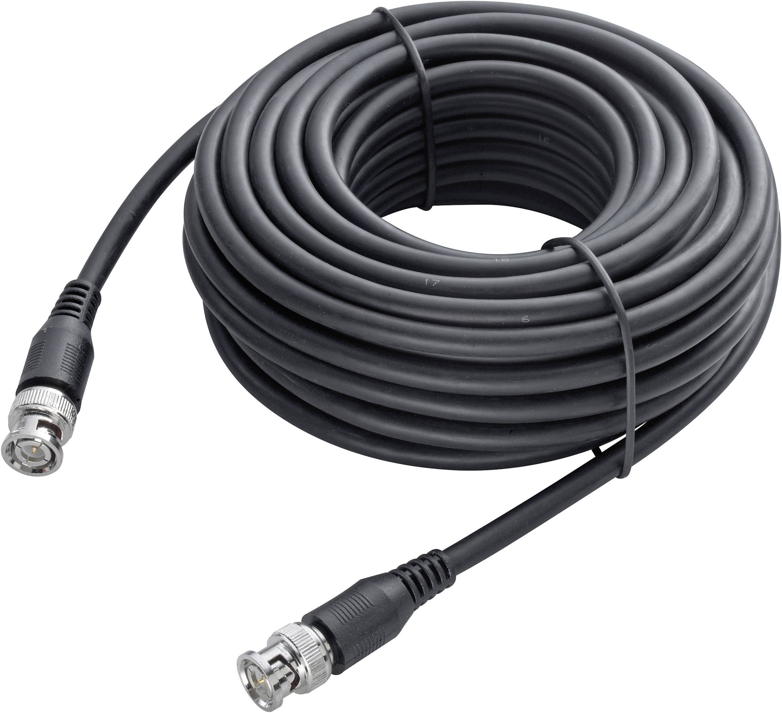 Sygonix SY-4714546 Video Verlängerungskabel [1x BNC-Stecker - 1x BNC-Stecker] 1.00m Schwarz