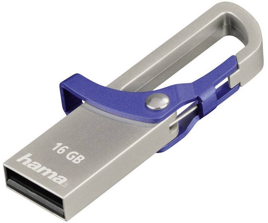 Hama FlashPen Hook-Style USB-Stick 16 GB Blau 123920 USB 2.0