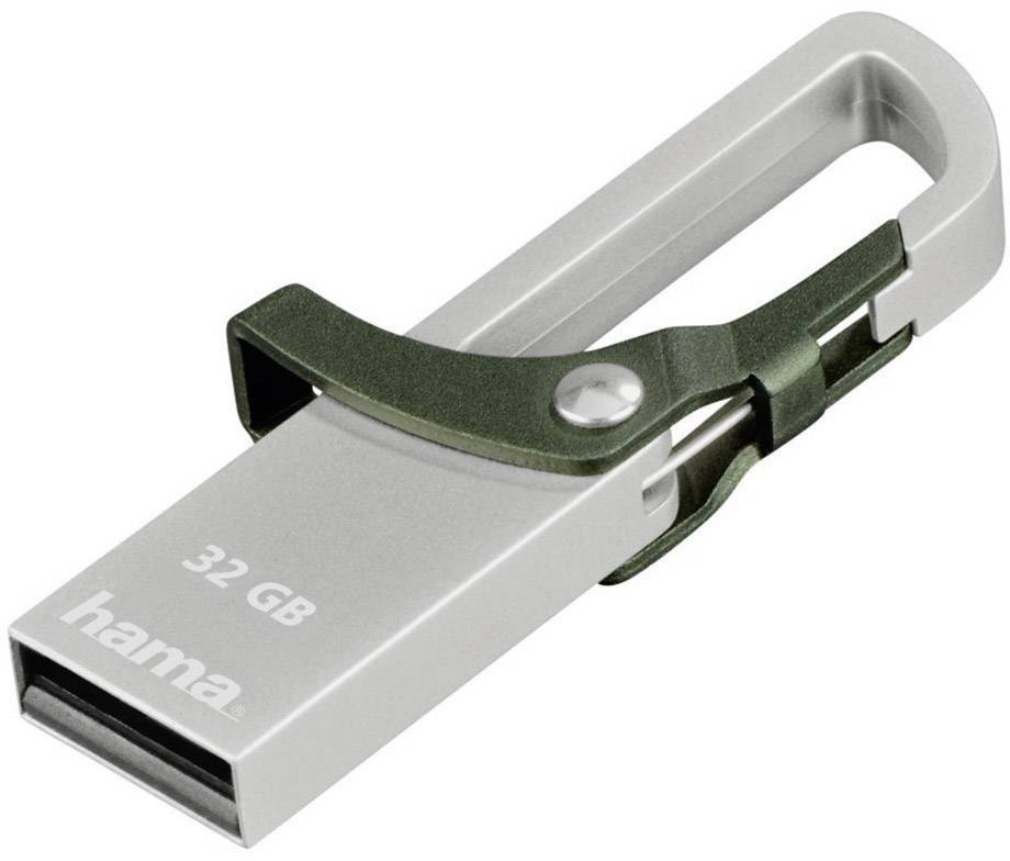 Hama FlashPen Hook-Style USB-Stick 32 GB Grün 123921 USB 2.0