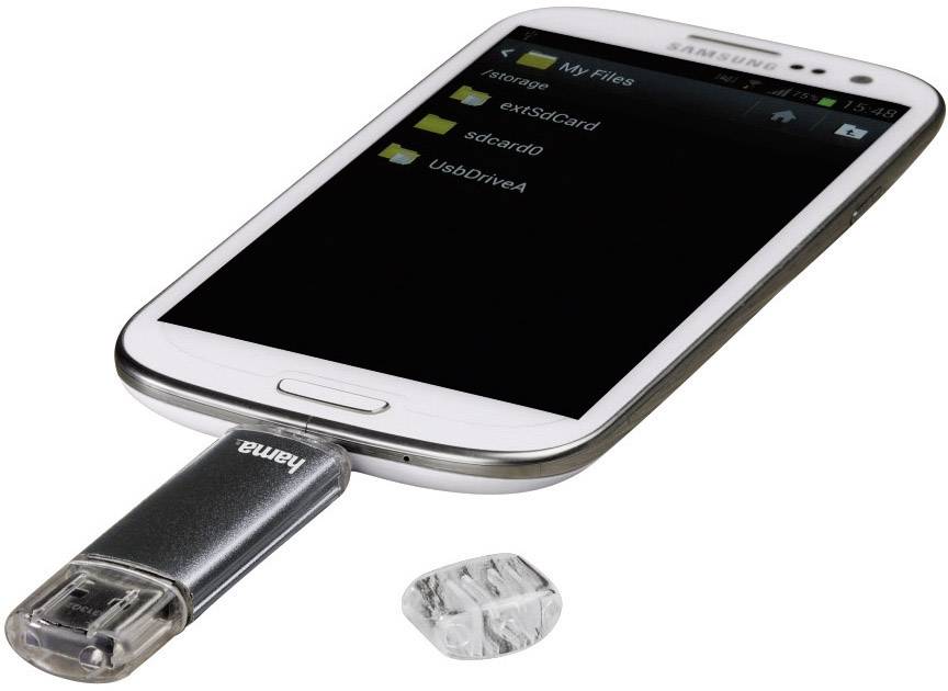 Hama FlashPen "Laeta Twin" USB-Zusatzspeicher Smartphone/Tablet Grau 16 GB USB 2.0, Micro USB 2.0