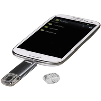 Hama FlashPen "Laeta Twin" USB-Zusatzspeicher Smartphone/Tablet Grau 16GB USB-A (USB 2.0), Micro-USB B (USB 2.0) Hama FlashPen "Laeta Twin" USB-Zusatzspeicher Smartphone/Tablet Grau 16GB USB-A (USB 2.0), Micro-USB B (USB 2.0)