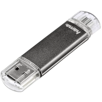 Hama FlashPen "Laeta Twin" USB-Zusatzspeicher Smartphone/Tablet Grau 16GB USB-A (USB 2.0), Micro-USB B (USB 2.0) Hama FlashPen "Laeta Twin" USB-Zusatzspeicher Smartphone/Tablet Grau 16GB USB-A (USB 2.0), Micro-USB B (USB 2.0)