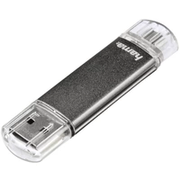 Hama FlashPen "Laeta Twin" USB-Zusatzspeicher Smartphone/Tablet Grau 64GB USB-A (USB 2.0), Micro-USB B (USB 2.0) Hama FlashPen "Laeta Twin" USB-Zusatzspeicher Smartphone/Tablet Grau 64GB USB-A (USB 2.0), Micro-USB B (USB 2.0)