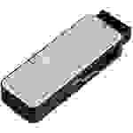 Hama 123900 Externer Speicherkartenleser USB 3.2 Gen 1 (USB 3.0) Silber