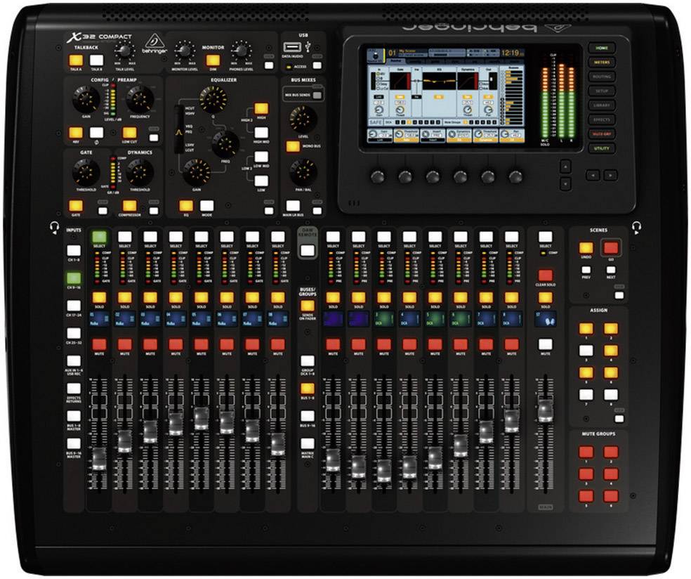 Behringer X32 Compact Digital-Mischpult Anzahl Kanäle:32 USB-Anschluss