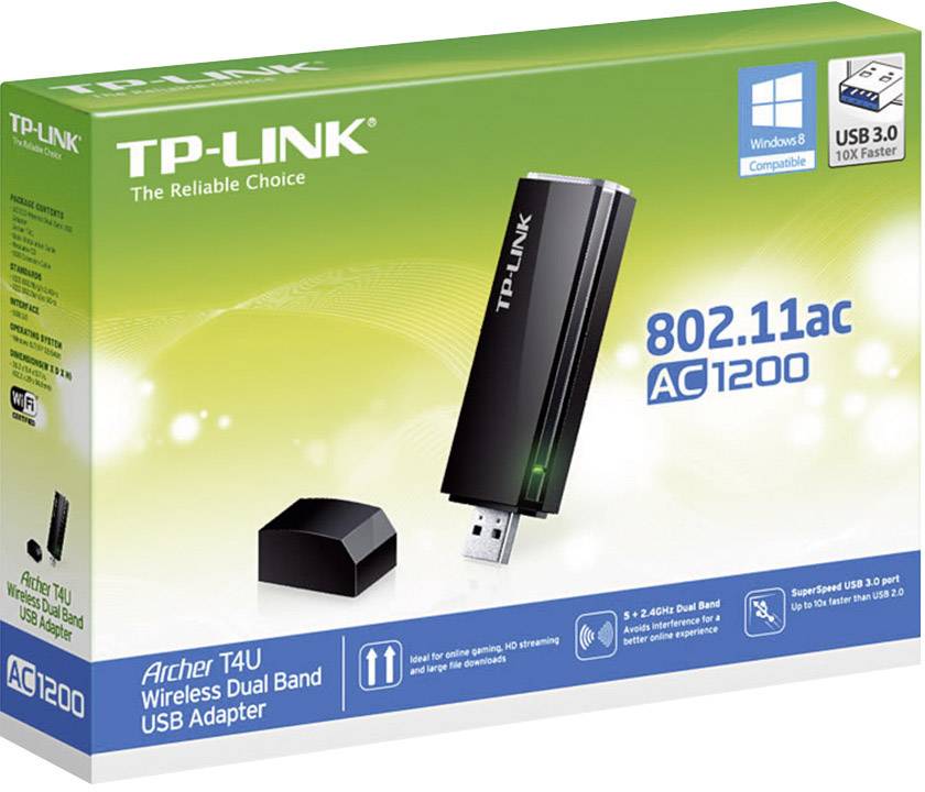 TP-LINK Archer T4U WLAN Stick USB-A (USB 3.2 Gen 1) 1.2 GBit/s