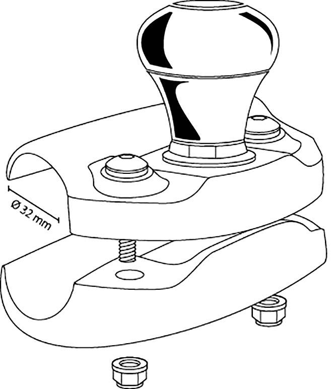 HP Autozubehör 19730 Lenkradknopf 22cm x 12cm x 6cm