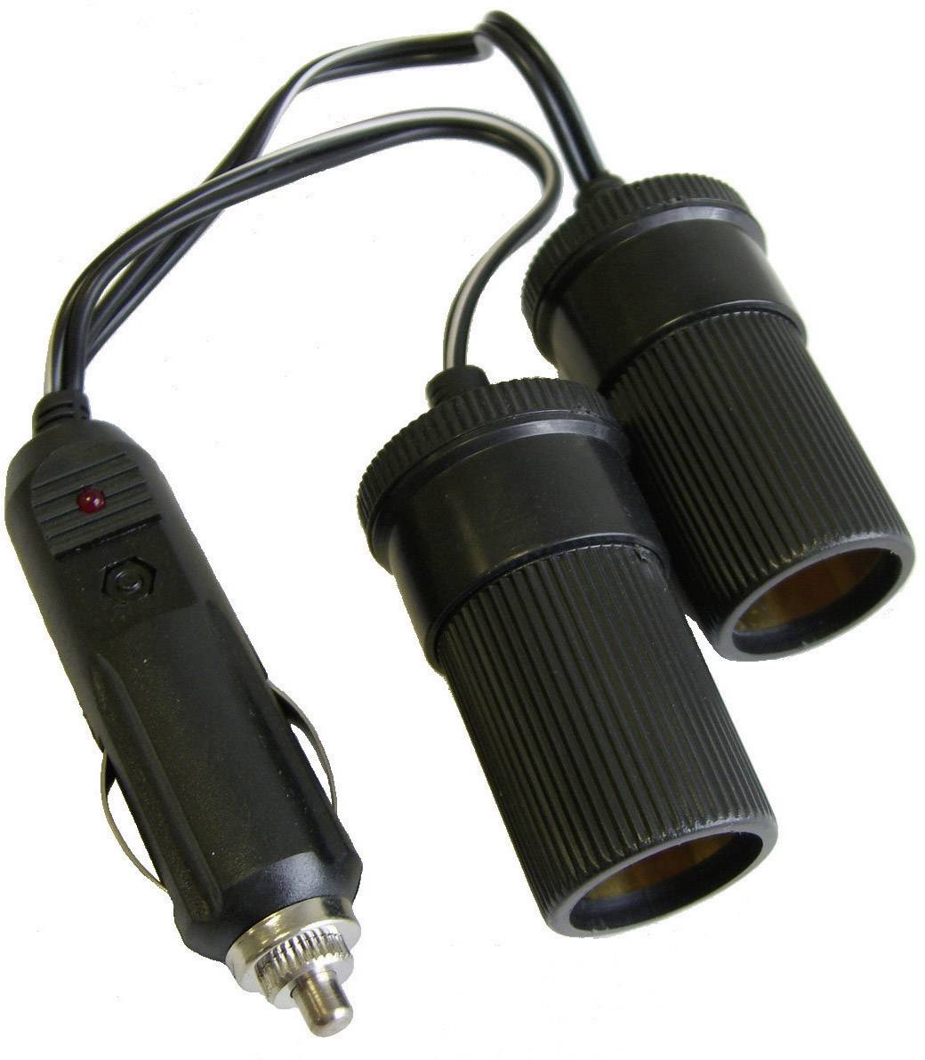 HP Autozubehör 2fach Verteiler Belastbarkeit Strom max.=10A Passend für (Details) 12V Zigarettenanzünder Verteiler 12 V, 24V