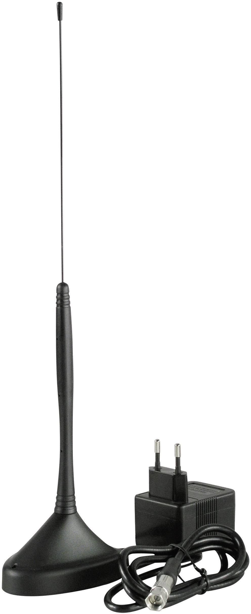 Schwaiger ANT02DTA031 Aktive DVB-T/T2-Stabantenne Innenbereich Verstärkung: 18 dB Schwarz