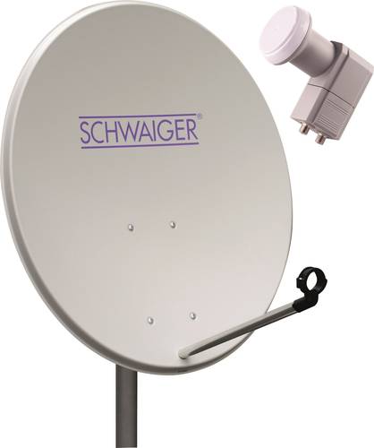 Schwaiger SPI993011 SAT Anlage ohne Receiver Teilnehmer Anzahl 2 80 cm  - Onlineshop Voelkner