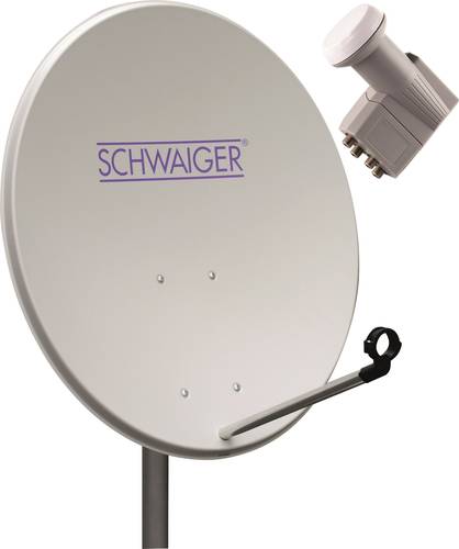 Schwaiger SPI994011 SAT Anlage ohne Receiver Teilnehmer Anzahl 4 80cm  - Onlineshop Voelkner