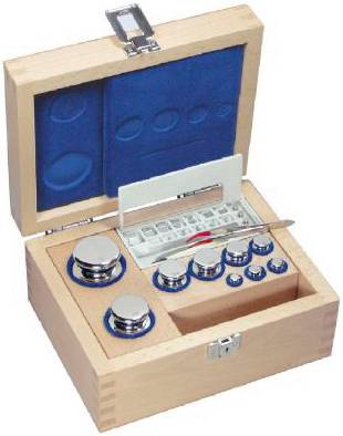 Kern 304-07 E1 Gewichtsatz, 1g - 2kg Edelstahl, im Holzetui
