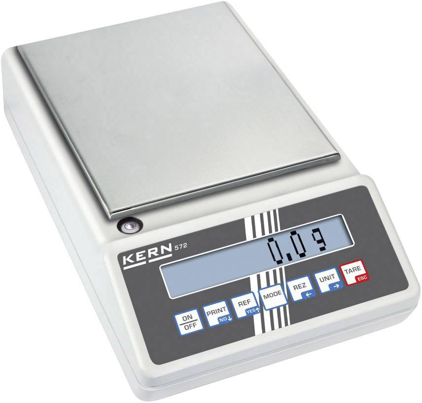 Kern 572-49 Präzisionswaage Wägebereich (max.) 16 kg Ablesbarkeit 0.1 g netzbetrieben, akkubetrieben Silber