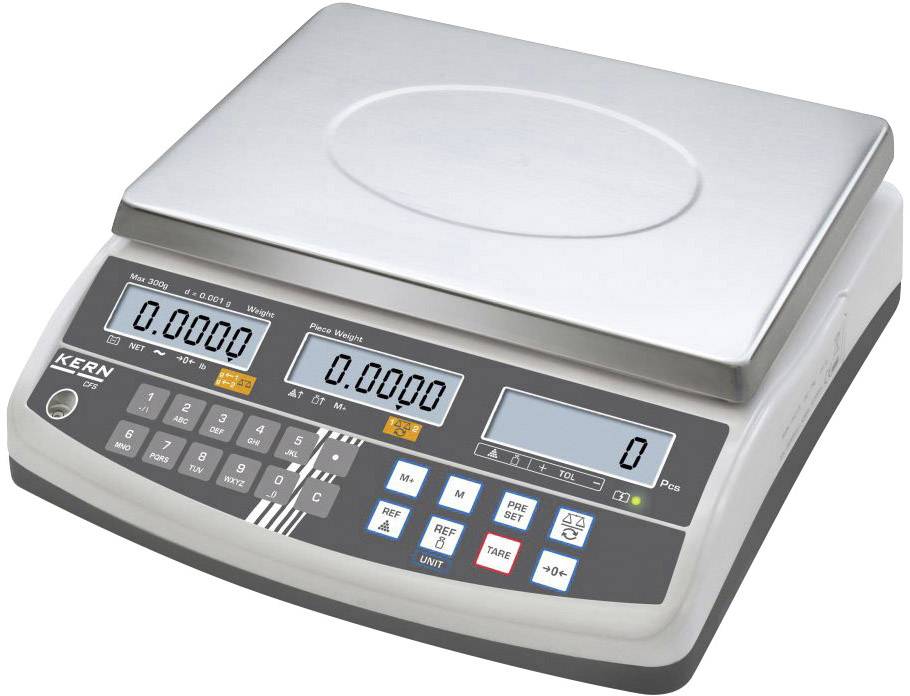 Kern CFS 6K0.1 Zählwaage Wägebereich (max.) 6kg Ablesbarkeit 0.1g über Steckernetzteil Silber