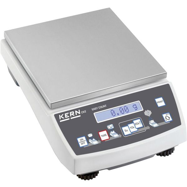 Kern CKE 2000-2 Zählwaage Wägebereich (max.) 2kg Ablesbarkeit 0.01g netzbetrieben, batteriebetrieben, akkubetrieben Silber