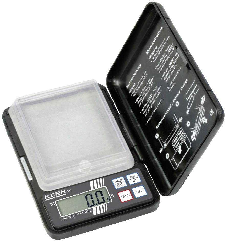 Kern CM 50-C2N Taschenwaage Wägebereich (max.) 10g Ablesbarkeit 0.002g batteriebetrieben Schwarz