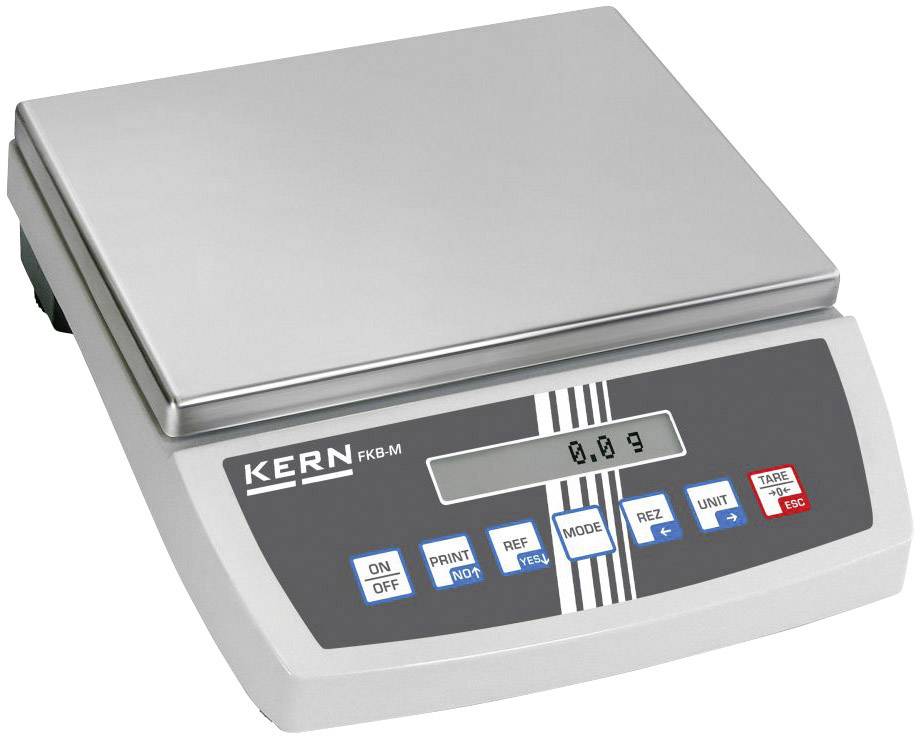 Kern FKB 65K0.5 Tischwaage Wägebereich (max.) 65kg Ablesbarkeit 0.5g netzbetrieben, batteriebetrieben, akkubetrieben Silber