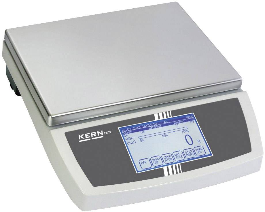 Kern FKT 60K10LM Tischwaage Wägebereich (max.) 60kg Ablesbarkeit 10g netzbetrieben, batteriebetrieben, akkubetrieben Silber