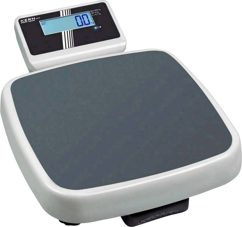 Kern Personenwaage digital Wägebereich (max.)=250kg Weiß, Grau Eichfähig, Kalibrierbar