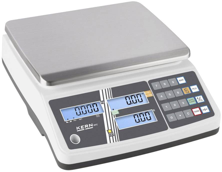 Kern Preisrechnende Waage RPB 15K2DM Wägebereich (max.) 15kg Ablesbarkeit 2 g, 5g über Steckernetzteil