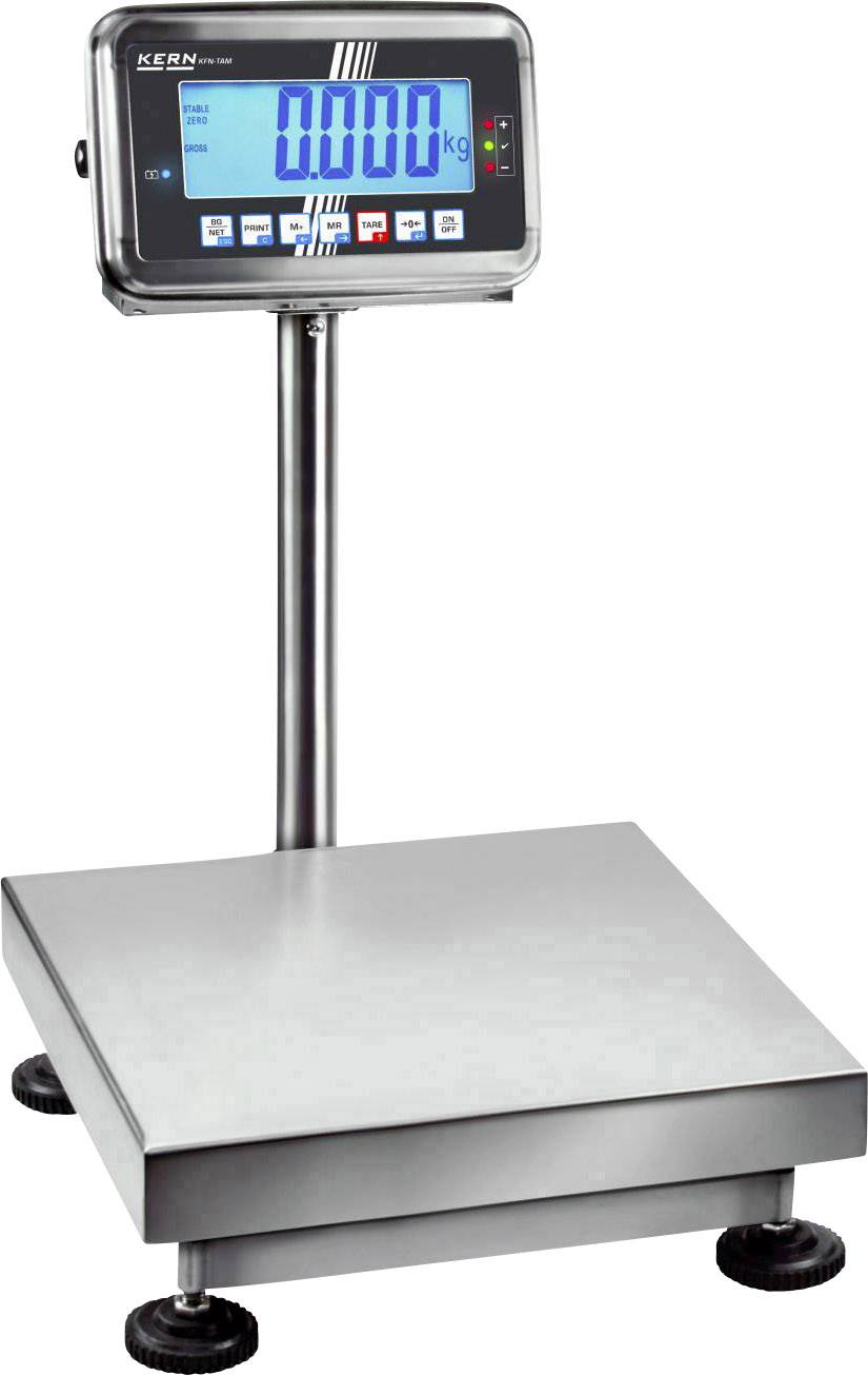 Kern SFB 50K5LHIP Plattformwaage Wägebereich (max.) 50kg Ablesbarkeit 5g netzbetrieben, akkubetrieben Silber