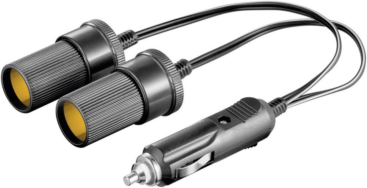 Goobay Auto-Zigarettenanzünder-Kabel 2x Kupplung