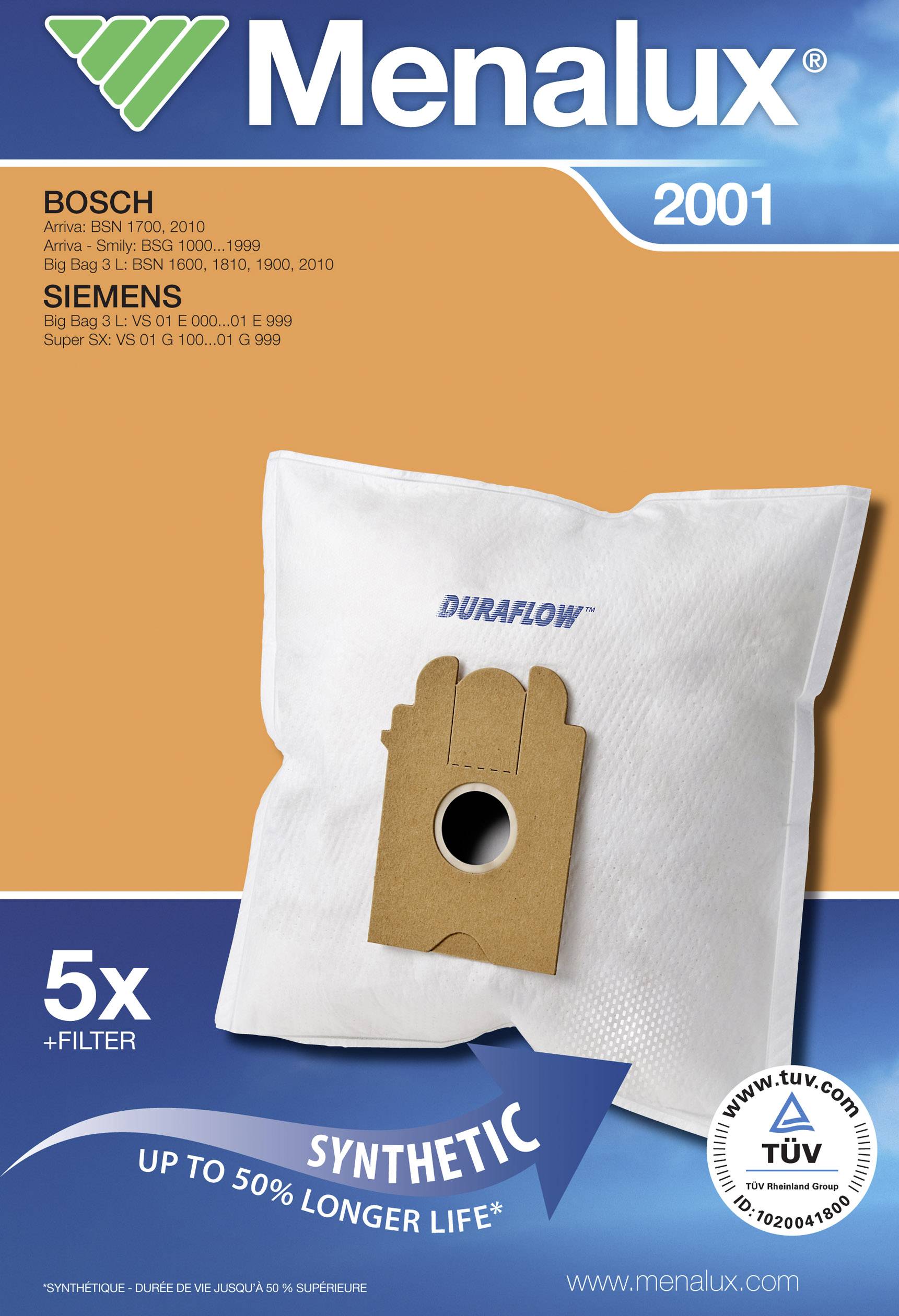 Menalux 2001 Staubsaugerbeutel 1 St.