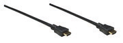 Manhattan HDMI Anschlusskabel HDMI-A Stecker, HDMI-A Stecker 1.80m Schwarz 306119-CG HDMI-Kabel