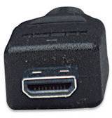 Manhattan HDMI Anschlusskabel HDMI-A Stecker, HDMI-Micro-D Stecker 2.00 m Schwarz 324427-CG Ultra H